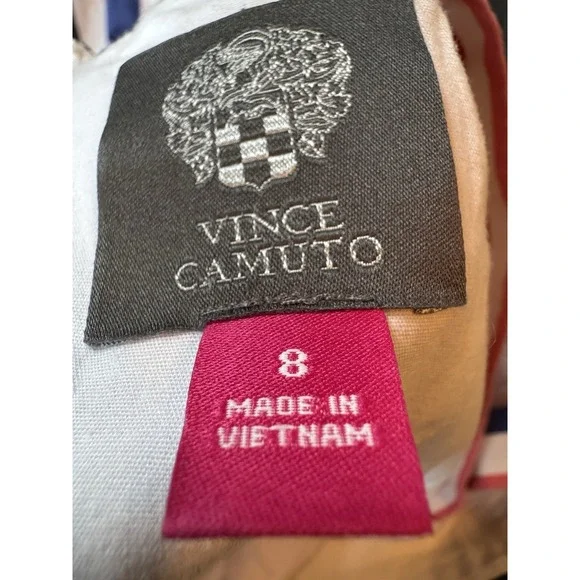 Candy Stripe Nautical Sundress w/ pockets Vince Camuto Size 8 Sailor Vibe - Picture 11 of 11